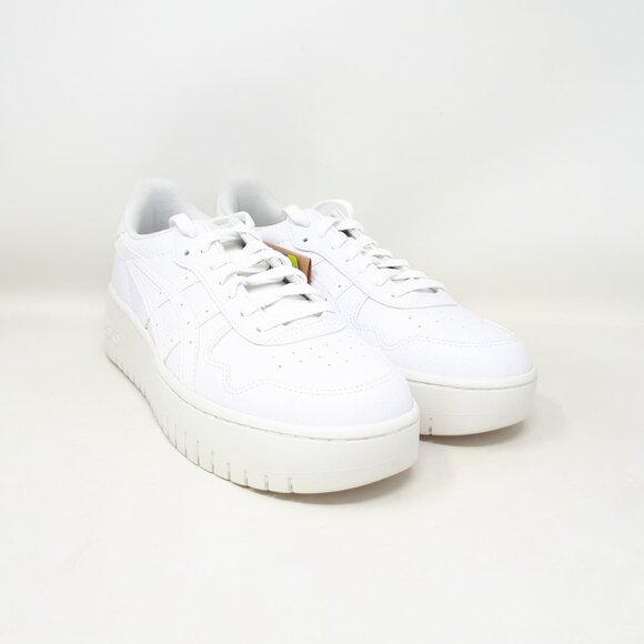 Asics Japan S Platform All White Casual VTG Shoe Sneaker Womens Size 9.5 US NEW - Picture 4 of 12